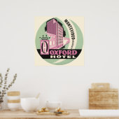 オックスフォードホテル,モンテビデオ,ウルグアイ,ヴィンテージトラベル ポスター (キッチン)