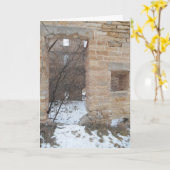 「オックスフォードミルエントランス」クリスマスカード カード (黄色い花)