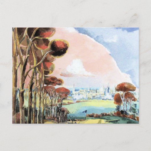 オックスフォード区の間絵画は、ポール・ナッシュ ポストカード (正面)