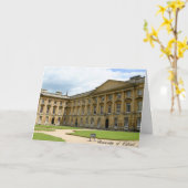 オックスフォード大学の挨拶のcatd カード (黄色い花)