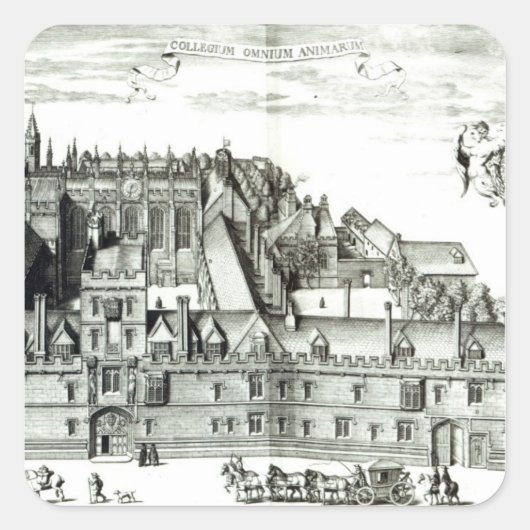 オックスフォード大学オールソウル大学， 1675 スクエアシール (正面)
