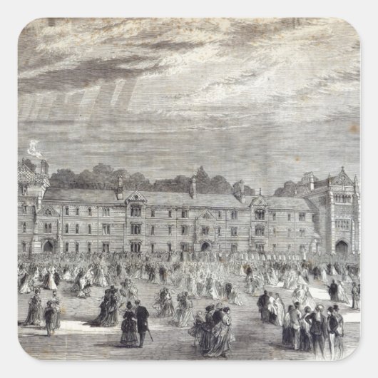 オックスフォード大学ケーブル大学の開校 スクエアシール (正面)