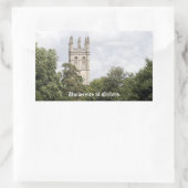 オックスフォード大学 長方形シール (バッグ)