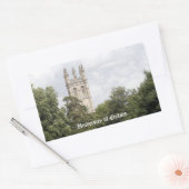 オックスフォード大学 長方形シール (封筒)