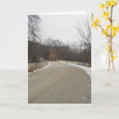 「オックスフォード工場廃墟への道」よくカードを取得 カード (黄色い花)