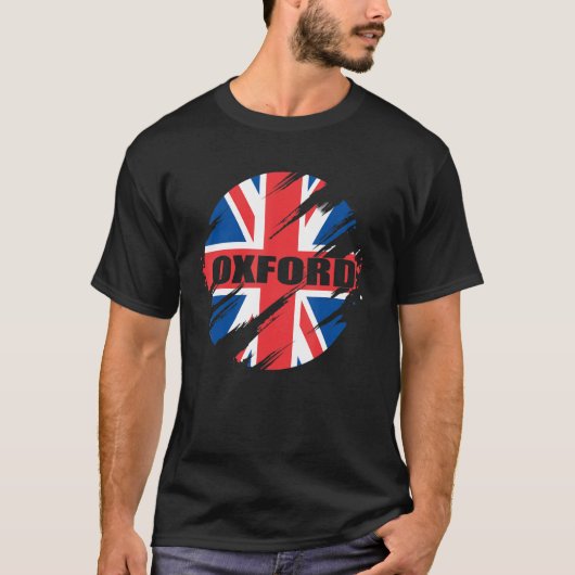 オックスフォード英国国旗イギリスイギリスユニオンジャック Tシャツ (正面)