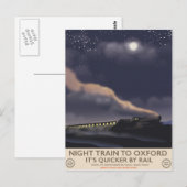 オックスフォード行きの夜行列車 ポストカード (正面/裏面)