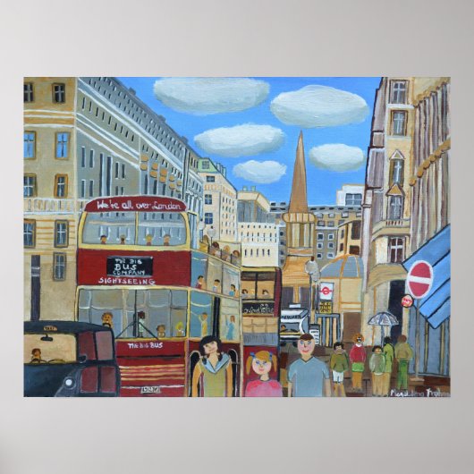 オックスフォード通りロンドン ポスター (正面)