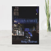 オックスフォード通りロンドンUKフェスティバルクリスマスショッピング カード (正面)