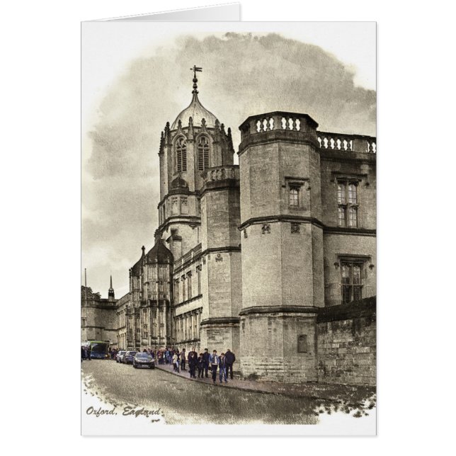 オックスフォード、イギリスカード (正面)