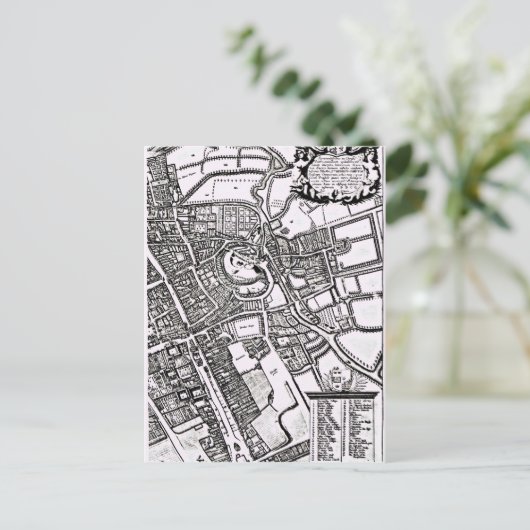 オックスフォード,ウエスタンシートのロガンの地図 ポストカード (スタンド正面)