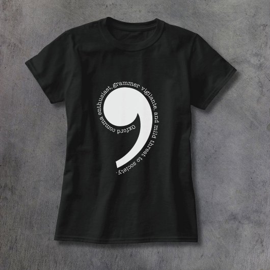 オックスフォード・コンマ好き Tシャツ