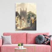 オックスフォード、Magpie Lane、ヒストルのイラストレーション キャンバスプリント (インサイチュ (リビング))