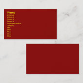 オックス・ブラッド・ビジネスカード 名刺 (正面/裏面)