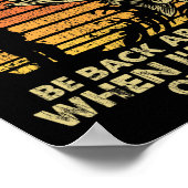 オックロのまわりにンが終わったら帰った魚釣り ポスター (角)