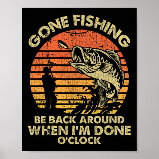 オックロのまわりにンが終わったら帰った魚釣り ポスター (正面)
