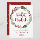 オック語のクリスマスカード、カスタム シーズンカード (正面/裏面)