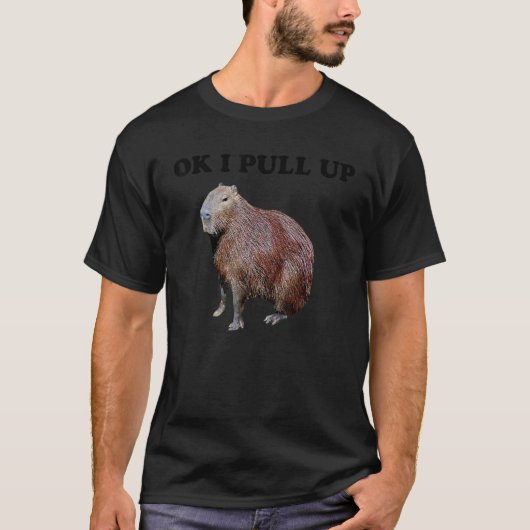 オッケー、僕はカピバラを連れてくる Tシャツ (正面)