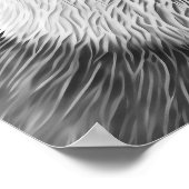 オッタウッドランドモダンポートレート白黒 ポスター (角)