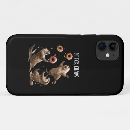 オッタカオスバおもしろいゲルファイティングシーオッタズプンアン Case-Mate iPhoneケース (裏面(横))