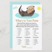 オッターあなたの財布ゲームの赤ちゃんシャワーの中に何がある (正面/裏面)