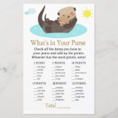 オッターあなたの財布ゲームの赤ちゃんシャワーの中に何がある (正面)