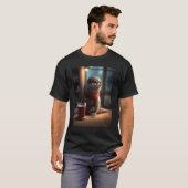 オッターおたくオッター飲みコーヒー1 Tシャツ (正面フル)