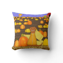 オッターのオリバーがカボチャを選ぶ