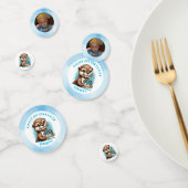 オッターをテーマにした少年の誕生日 パーソナライズされた コンフェッティ (グループ)