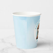 オッターをテーマにした少年の誕生日 パーソナライズされた 紙コップ (右)