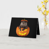オッターカボチャのハロウィンおもしろい| otterギフト カード (黄色い花)