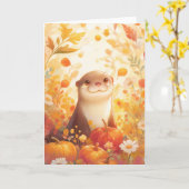 オッターカボチャのパッチ カード (黄色い花)