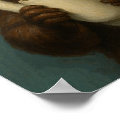 オッターコーおもしろいヒアートスパデイ動物愛好家 ポスター (角)