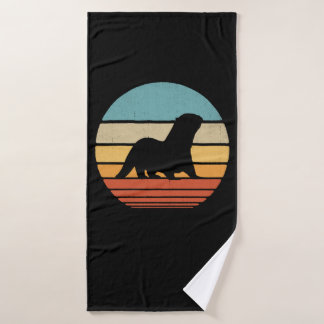 オッタースタイル60s 70s男性女性動物プルオーバー バスタオル