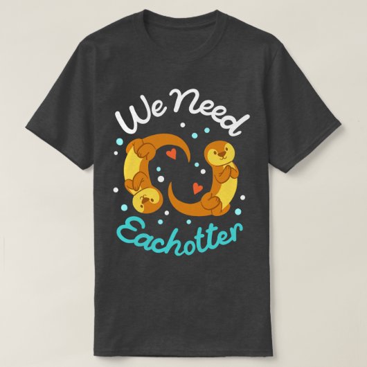 オッターズオッターズバレンタインデー Tシャツ (デザイン正面)