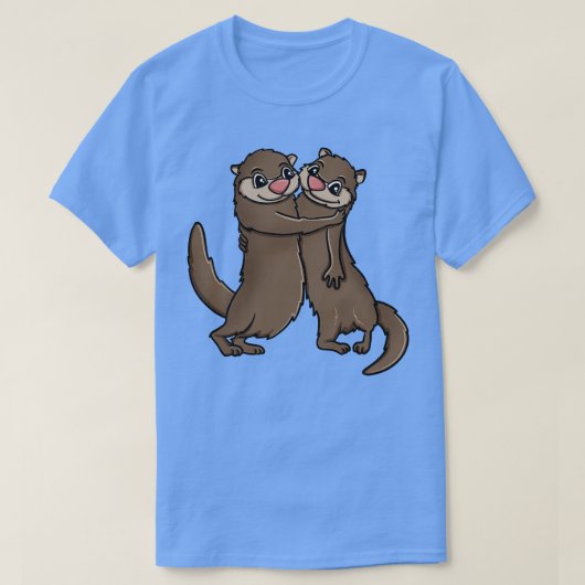 オッターズハグ Tシャツ (デザイン正面)