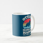 オッターズメイクサンセットレトロ男性へ女性 コーヒーマグカップ (正面右)