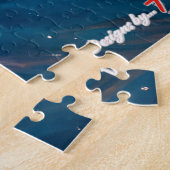 オッターズ体サーフィンデザインバイリッチアムエンギル ジグソーパズル (側面)