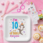 オッタートリー素晴らし誕生日ガール ペーパープレート (パーティー)