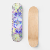 オッタードリームキャッチャーブルーイエローフローラ スケートボード (正面)