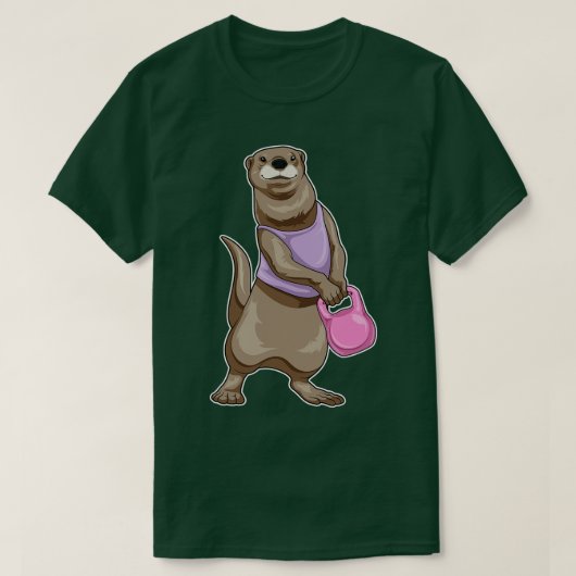 オッターフィットネスダンベル Tシャツ (デザイン正面)
