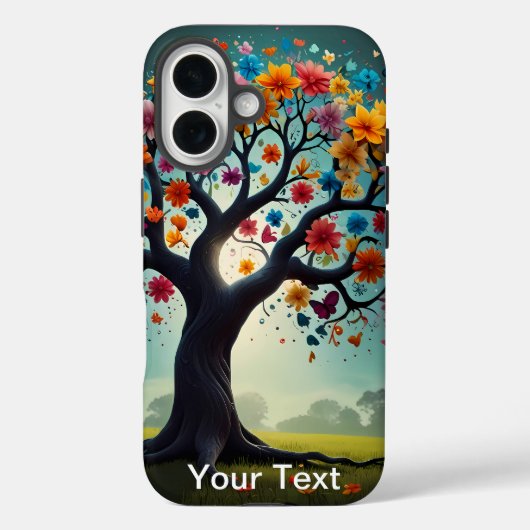 オッターボックス宇宙フラワー開花自然&野生生物 Case-Mate iPhoneケース (裏面)