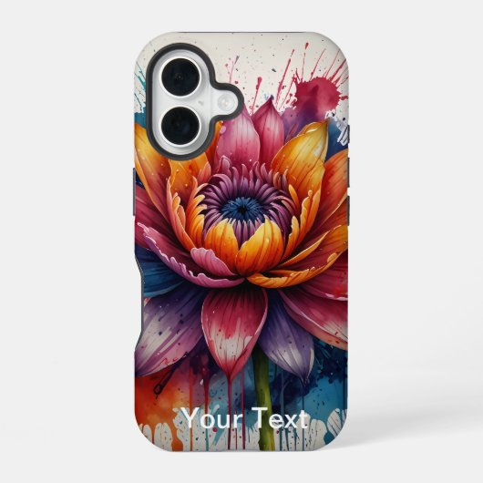 オッターボックス花水彩 iPhone 16ケース (裏面)