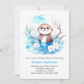 オッターボーイ赤ちゃんシャワー 招待状 (正面)