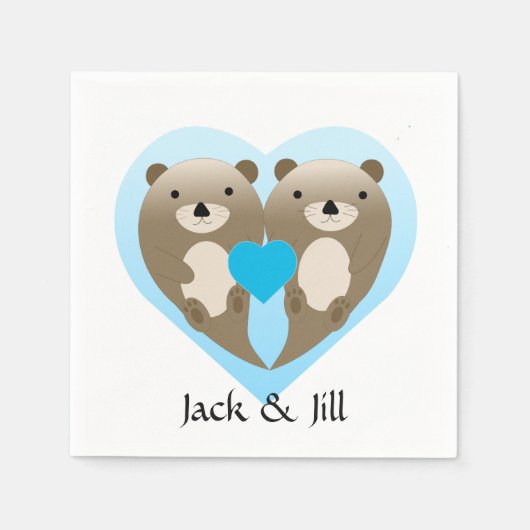 オッターラブ スタンダードカクテルナプキン (正面)