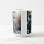 オッターロックスターサングラス遊ギターのマグカップ コーヒーマグカップ (中央)