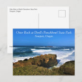 オッターロックatデビルズパンチョボウル州パーク，オレゴン ポストカード (正面/裏面)