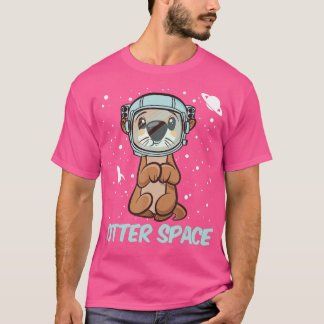 オッター宇宙おもしろいオッタプン Tシャツ
