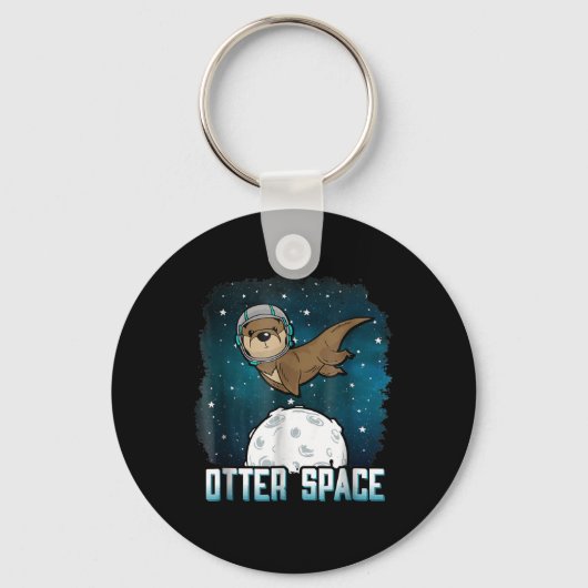 オッター宇宙おもしろい│オッター宇宙動物 キーホルダー (正面)