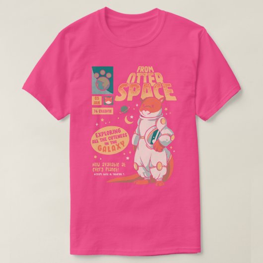 オッター宇宙宇宙飛行士その他の重力銀河系漫画 Tシャツ (デザイン正面)